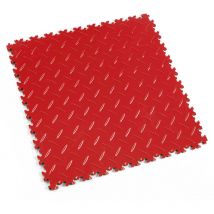 Dalle PVC garage Fortelock Industry 2010 "Diamond Rouge Rosso" - 50 x 50 cm (4 dalles = 1 m²)