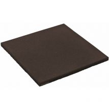 Dalle en caoutchouc 50x50x2,5 cm noir pour aire de jeux, portique balançoire & cabane enfant - Wickey