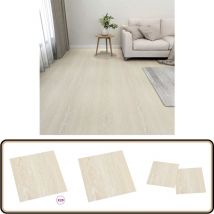 Dalles de plancher autoadhésives 20 pcs pvc 1,86 m² beige - Carrelage Pvc - Dallettes De Sol - Planchers Autocollants - Revêtement De Sol - Parquet