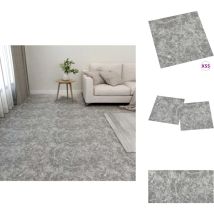 Dalles de plancher autoadhésives 55 pcs pvc 5,11 m² gris béton - Carrelage Pvc - Dallettes De Sol - Planchers Autocollants - Revêtement De Sol