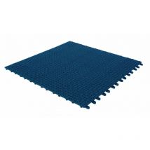 Dalles flexibles en plastique 55,5 x 55,5 cm pour intérieur, extérieur et jardin, Blu, drainant et autobloquante 4 pièces