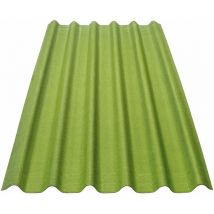 Dalles hayées pour la couverture des toits durs ondulins SX35 green - green