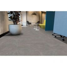 Deladeco - Dalles pvc clipsables Harper ii Titane light 91,44x91,44 - Dimensions:91,44x91,44 - Titane light -2.51 m2