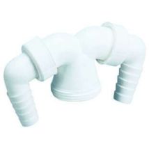 Dallmer Doppel-Anschluss 012 – 1 1/2" – Polypropylen – 090256