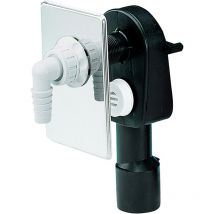 Wand-Waschgeräte-Siphon hl 400 Abdeckpl. a. es 110x160mm dn 40/50 - Dallmer