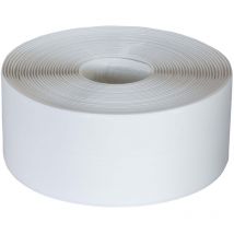 Dalsys 5m bande d'étanchéité autocollante blanche, protection des bords autocollante, convient pour salle de bain, cuisine, fenêtre - 1,8x1,8cm