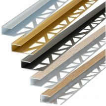 Dalsys Abschlussprofil – 200 cm – eloxiertes Aluminium – robust – rostfrei – für PVC, Laminat, Fliesen, Parkett