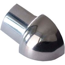 Dalsys Angle extérieur pour profilé en quart de cercle en acier inoxydable, Profilé pour carrelage - Poli 8mm, 1 pièce