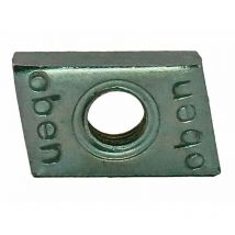 Ecrou coulissant Filetage M8 Argent Rail de montage, 100 pièces, écrous coulissants M8, plaque filetée, matériel de fixation pour rail de montage