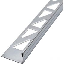 Dalsys - Fliesenschiene Fliesenprofil Edelstahl L-Profil, Fliesenprofil - Poliert 2m x 8mm, 1 Stück