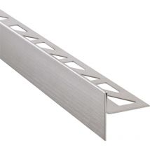 Gefällekeil Dusche, Gefälleprofil, Silber Duschprofil für begehbare Dusche, Edelstahl korrosionsbeständig - Gefälleprofil 98cm, Höhe 12,5mm, Links