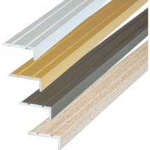 Profilé de nez de marche autocollant - 135cm x 25mm x 20mm Chêne de pays