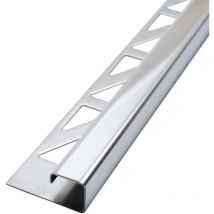 Rail pour carrelage Profilé carré en acier inoxydable, Profilé pour carrelage - Poli 2m x 8mm, 1 pièce - Dalsys