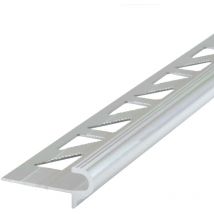 Dalsys - Treppenkantenprofil Fliesenschiene - 2.5m, Höhe 10mm Silber