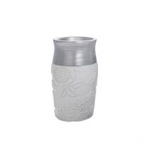 Damasco bicchiere bianco/argento codice prod: QD6100WK - Aquasanit
