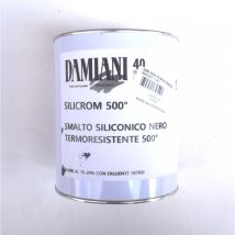 Silicrom 5kg smalto nero siliconico per alta temperatura - max 500°c - Damiani