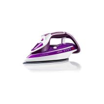 Pro Glider 2600 Dampf-trocken-bügeleisen Keramiksohle De Keramik 2600 W Violett, White - Haeger