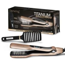 Dampfbügeleisen - Saint Algue - Demeliss Titanium Smooth Ritual Set - Entwirrbürste - Gold