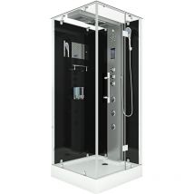 Acquavapore - Dampfdusche Duschtempel Sauna Dusche Duschkabine D38-03R3 80x80 cm ohne 2K Scheiben Versiegelung