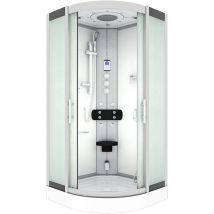 Dampfdusche Duschtempel Sauna Dusche Duschkabine D46-20M3-EC 100x100 cm mit 2K Scheiben Versiegelung