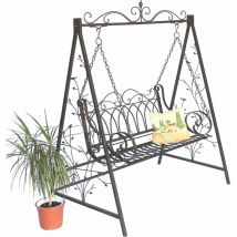 Altalena Hollywood in metallo a 2 posti antica vintage 18688 altalena da giardino in ferro battuto giardino - Dandibo