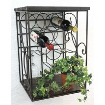 Casier à vin Casier mural HX12981 Casier à bouteilles 53 cm Casier à bouteilles