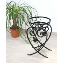 Pied à fleurs Métal Noir 49 cm Tabouret à fleurs KW420 Colonne à plantes Pied à plantes Petite colonne à fleurs - Dandibo