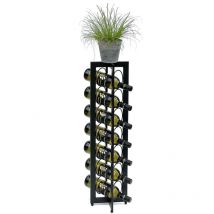 Design Portabottiglie in metallo nero in piedi 96323 x 80 cm Portabottiglie Portabottiglie Portabottiglie Portabottiglie Portabottiglie - Dandibo