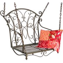 Dandibo - Fauteuil suspendu Métal Jardin 18811 Balançoire suspendue Balançoire de jardin Balançoire hollywoodienne