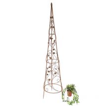 Dandibo - Supporto per arrampicata piramide in metallo 164 cm 082547 Supporto per arrampicata struttura per arrampicata vite obelisco