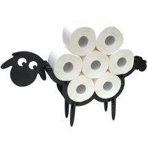 Distributeur de papier toilette Noir Bois Mouton Distributeur de rouleaux de papier toilette Distributeur de papier toilette indépendant Distributeur
