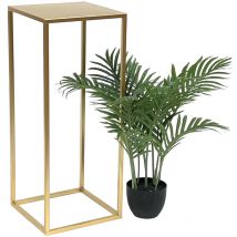 Sgabello per fiori in metallo oro angolare 70 cm Tavolino per fiori 96506 l Colonna per fiori Sgabello moderno per piante - Dandibo