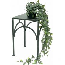 Sgabello per fiori in metallo nero quadrato da 33 cm Colonna per fiori 96449 m Sgabello per piante moderno - Dandibo