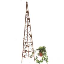 Dandibo - Support pour plantes grimpantes Pyramide métal 118 cm 082547 Support pour plantes grimpantes Ranke Obelisk