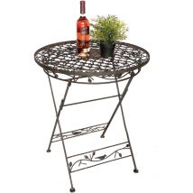 Dandibo - Table Bistro antique ronde table de jardin métal 1850 Avis table en fer table de balcon vintage