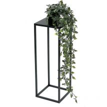 Tabouret pour fleurs Métal Noir Angulaire 50 cm Support pour fleurs Table d'appoint 96315 s Colonne pour fleurs Moderne Support pour plantes Tabouret