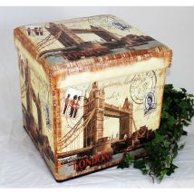 Dandibo - Tabouret en similicuir Tabouret de rangement 2216 40 cm Coffre de siège cube