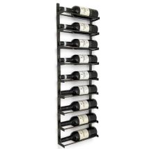 Dandibo Weinregal Wand Metall Schwarz 240402 Flaschenregal Schmal Wandmontage Wine Rack Weinflaschenhalter Weinhalter Flaschenhalter