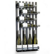 Dandibo - Weinregal Wand Metall Schwarz Modern 96692 Flaschenregal Schmal Wandmontage Wine Rack Weinflaschenhalter Weinhalter Flaschenhalter