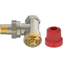 M30 Ventilgehäuse mio 10 M30x1,5, r 3/8', Eckausführung, matt vernickelt - Danfoss