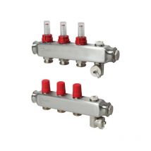 Verteiler für Fussbodenheizungen SSM-7F 7 Kreise, mit Durchflussanzeigeeige - Danfoss