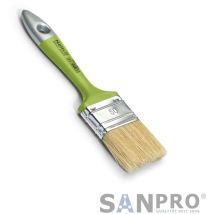 Lackierpinsel 6. Stärke 40 mm helle Borstenmischung 44 mm vernickelt