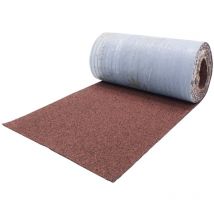 Bardeaux de toit, couverture de faîtage 5m x 32cm bande de faîtage en bitume pour abri de jardin, abri de voiture, nichoir - Rouge - Daprona