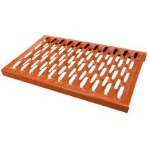 Caillebotis pour ramoneurs, Grille robuste, Utilisable comme issue de secours - rouge brique, 40cm - Daprona