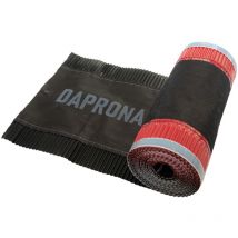 Firstband Alu 5m, Firstrolle, Gratband, Rollfirst, Dachabdichtung, Dachbelüftungsband - Schwarz, 1 Rolle - 390mm - Daprona