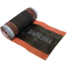 DAPRONA Firstband, Firstrolle Alu Super Vent 5m, Rollfirst für eine optimale Dachfirst Abdeckung, Super Butylkleber - Rot, 1 Rolle, 230mm