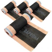 Daprona - Firstband, Firstrolle Kupfer 5m, Rollfirst für eine optimale Dachfirst Abdeckung, Super Butylkleber, Schutz vor Moos - Rot, 4 Rollen - 340mm