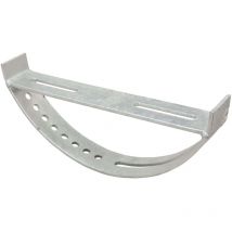 Halter für Laufrost, , Trittstufe, Dachtritte für Schornsteinfeger - verzinkt Silber, 25cm - Daprona
