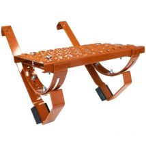 DAPRONA Kit de grilles de défilement pour tuiles plates, marchepieds pour ramoneurs, avec matériel de montage pour un accès sûr au toit - rouge