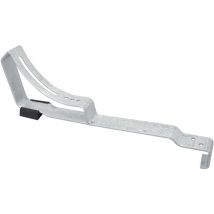Support de grille de défilement pour marche de toit et grille de défilement, pour tuiles ondulées, marches de toit pour ramoneurs - galvanisé argent,